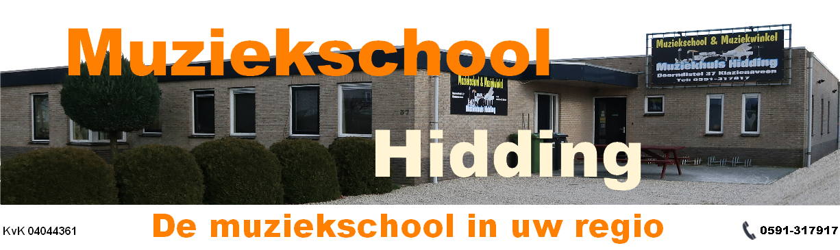 MuziekschoolHidding.nl de leukste muziekschool in uw regio nu ook online.