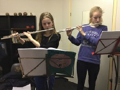 Blaasinstrumenten muziekschool Hidding