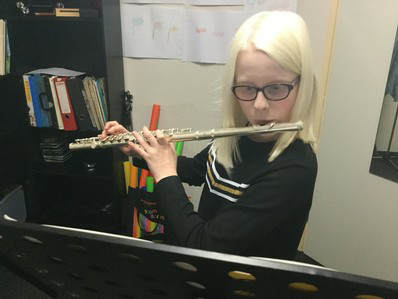 Dwarsfluit les een goed begin is het halve werk bij muziekschool Hidding